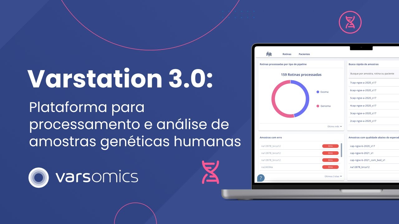 Imagem com resumo e tela da plataforma Varstation.